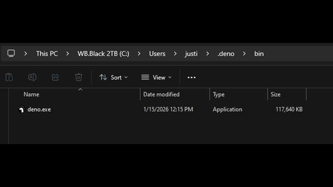 Displays the search and access of environment variables settings.