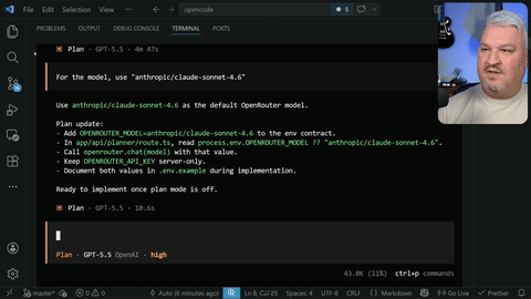 Shows the process of planning, storing, and executing a project with sub-agents.