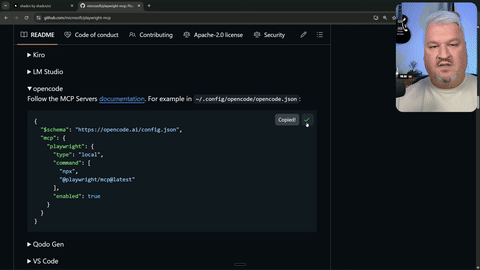 Demonstrates the setup of an MCP server using a configuration file.