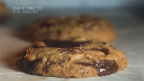Scooping dough onto a baking sheet.