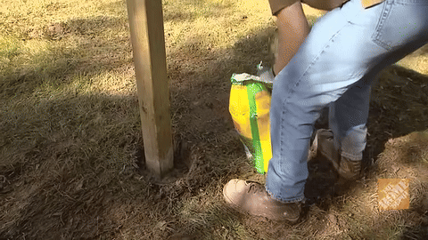 Illustrates the waiting period for concrete to harden.