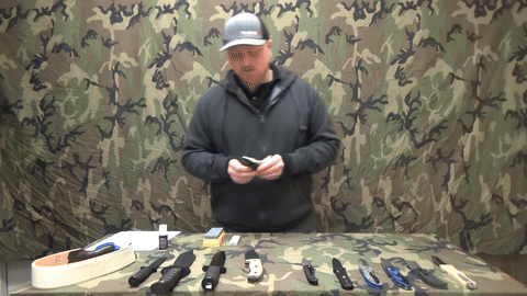 Display of all necessary materials including stones and leather.