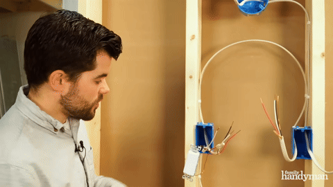 Connecting neutral wires between switches.